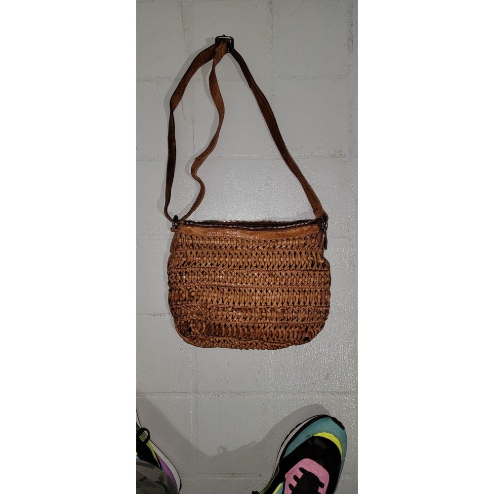 vilenca holland leather weave purse